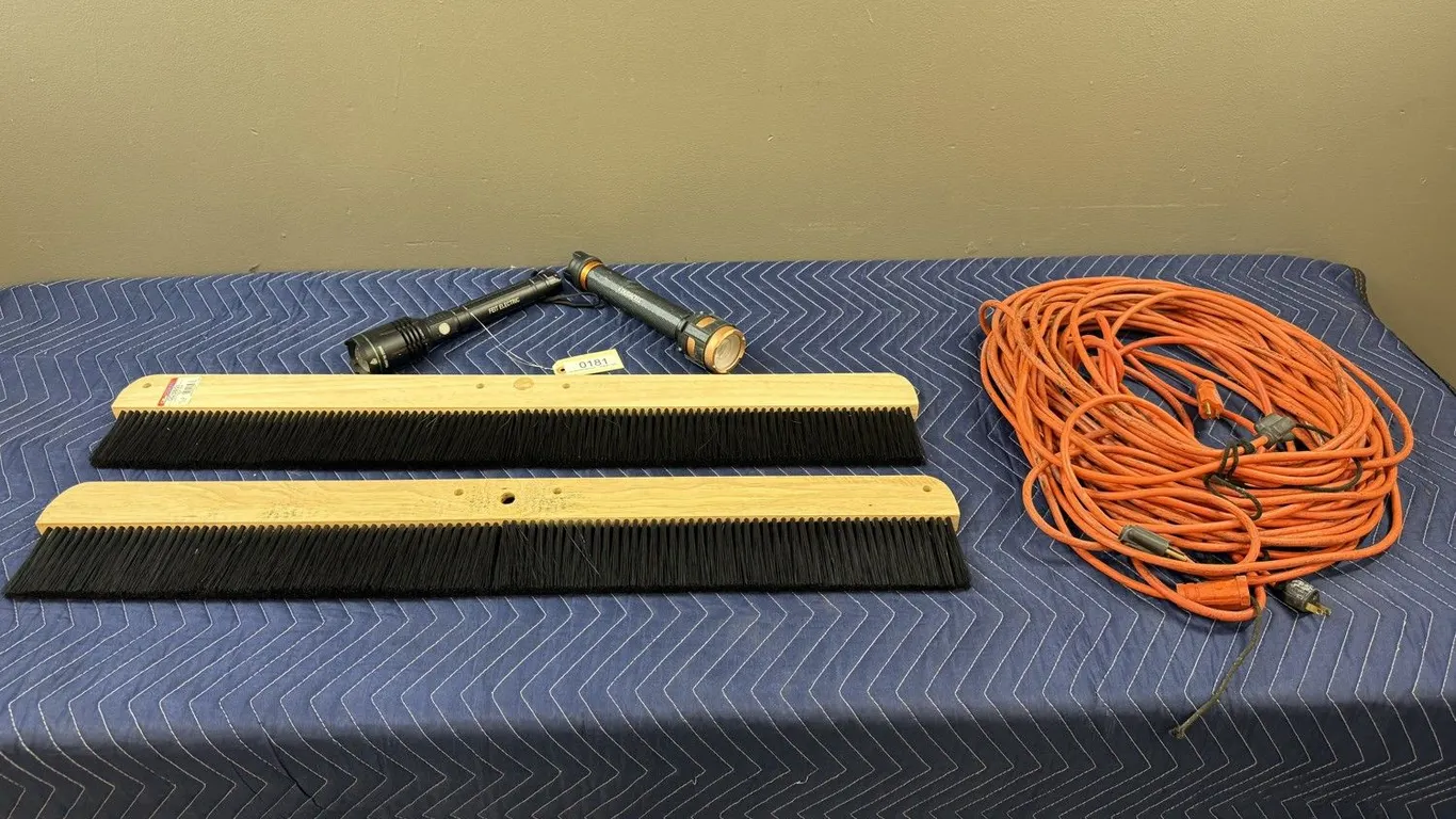 Kraft Broom Heads, Extension Cords and Flashlights