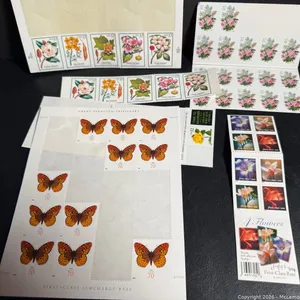 Flowers & Butterflies Stamps ($24.31)