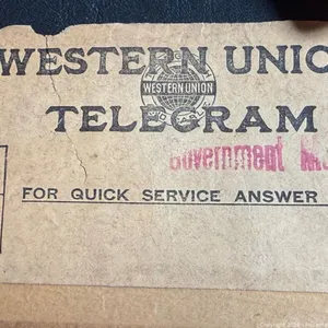 World War I-Era Western Union Military Telegrams