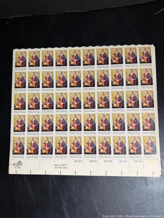 1975 Christmas 10 Sheets ($50)