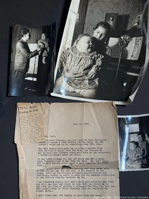 72-Pound Baby Barker Letter