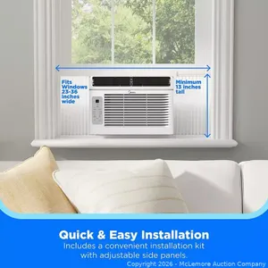 Midea 5,000 BTU Window Air Conditioner, White - MSRP $199.99 - SEE LINK