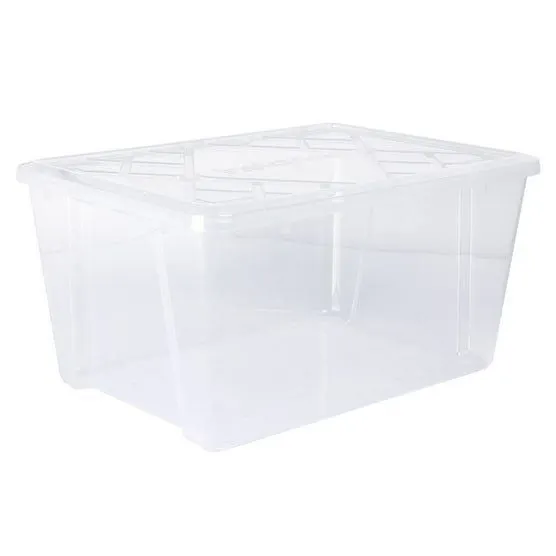 GreenMade InstaView Multi-Use Storage Bin, 45 Quart, Clear, 3 ct - MSRP $17.99