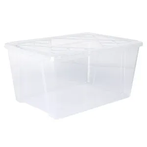 GreenMade InstaView Multi-Use Storage Bin, 45 Quart, Clear, 3 ct - MSRP $17.99