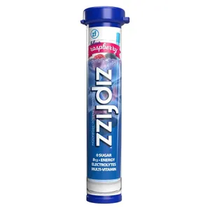 Zipfizz Multi-Vitamin Energy Hydration Drink Mix, Blueberry Raspberry - 30 Tubes - MSRP $29.99 - SEE LINK