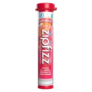 Zipfizz Multi-Vitamin Energy Hydration Drink Mix, Fruit punch, 30 Tubes - MSRP $29.99