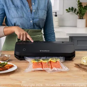 (OUT OF BOX) FoodSaver Preserve Vacuum Sealer Appliance with Bags and Marinate Container - MSRP $99.99 - SEE LINK
