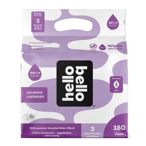 Hello Bello Baby Wipes with Gentle Lavender Essential Oil - 180-Count - MSRP $5.99