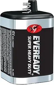 Eveready Super Heavy-Duty 1209 6-Volt Spring Lantern Battery - MSRP $5.99
