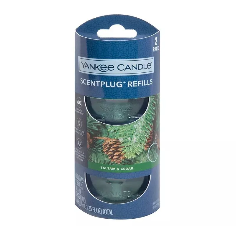 Yankee Candle Scent Plug Fan Refill, Balsam and Cedar - 2-Pack - MSRP $4.99 - SEE LINK