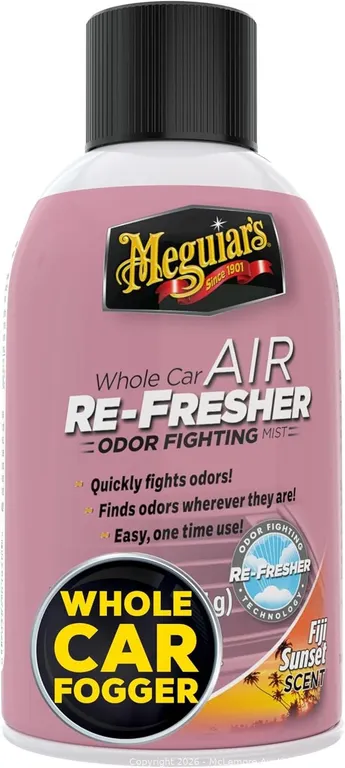 (BRAND NEW) Meguiar's Whole Car Air Re-Fresher Odor Eliminator Mist - Fiji Sunset Scent - MSRP $12.34 - SEE LINK