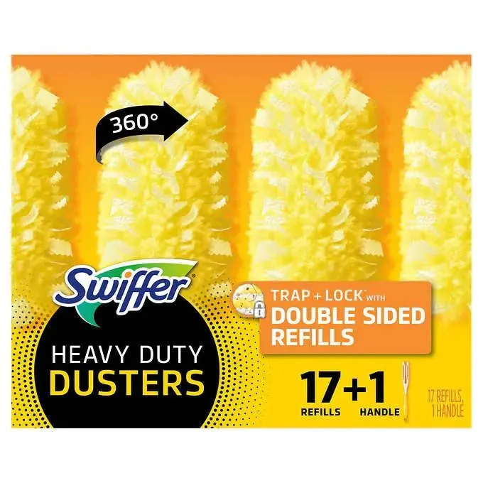 Swiffer Duster Heavy-Duty Dusting Kit, 1 Handle + 17 Refills - MSRP $21.50 - SEE LINK