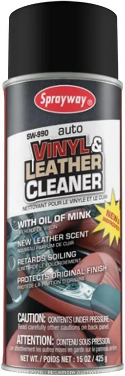 Vinyl & Leather Cleaner, 15 oz. can - MSRP $23.03 - SEE LINK