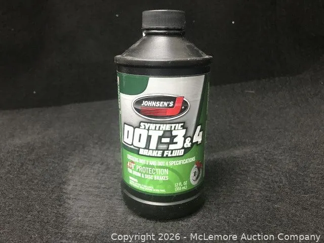 Johnsen's Premium Synthetic DOT 4 Brake Fluid 5034 - MSRP $5.99