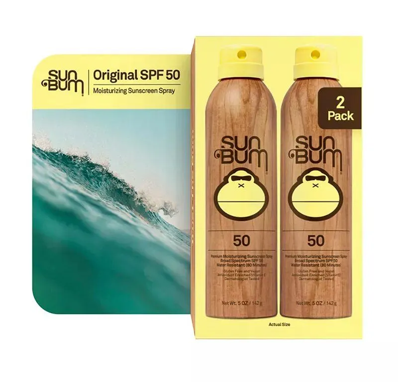 Sun Bum Original SPF 50 Broad Spectrum UVA/UVB Sunscreen Spray, 2 pk./5 oz. - MSRP $23.99 - SEE LINK