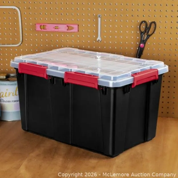 Sterilite 54 Quart Gasket Seal Latch Tote - 1-Count (Not 4 as Link Shows) - MSRP $12.99 - SEE LINK