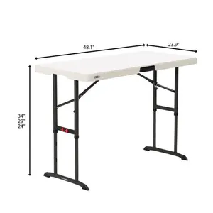 Lifetime Commercial 4' Adjustable Height Table - 1-Count (Not 2 as Link Shows) - MSRP $68.99 - SEE LINK