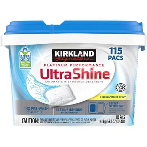 Kirkland Signature Platinum Performance Detergent Pacs - 115-Count - MSRP $13.99 - SEE LINK