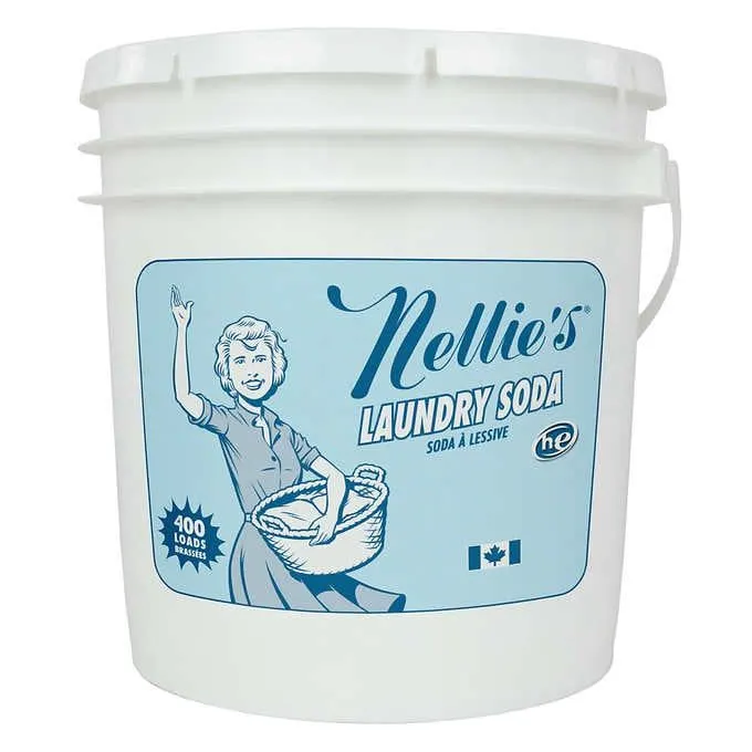 Nellie’s Laundry Soda, 400 Loads - HE Compatible - MSRP $54.99 - SEE LINK