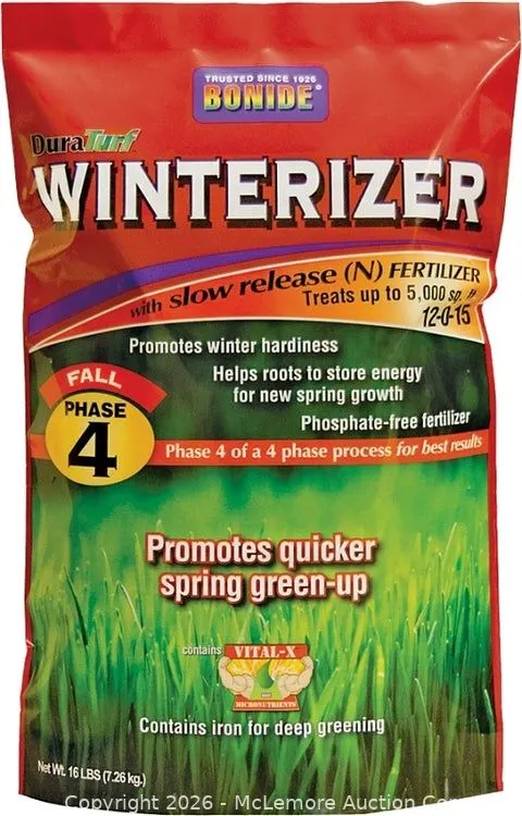 (Brand New) Bonide DuraTurf Granular Lawn Winterizer, 5,000 sq ft - MSRP $32.99