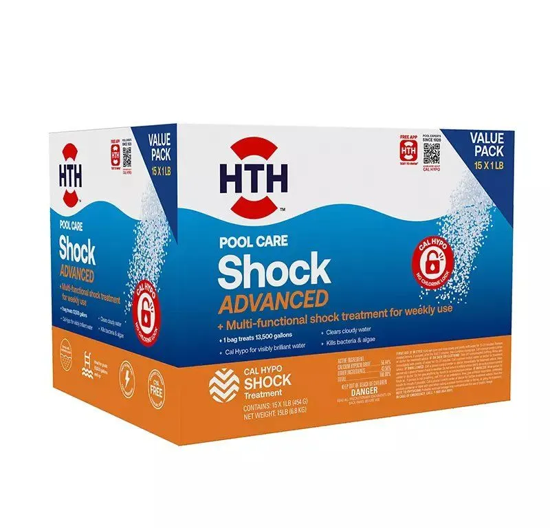 HTH Shock Advanced Pool Shock - 15 x 1lb Bags - MSRP $74.99 - SEE LINK