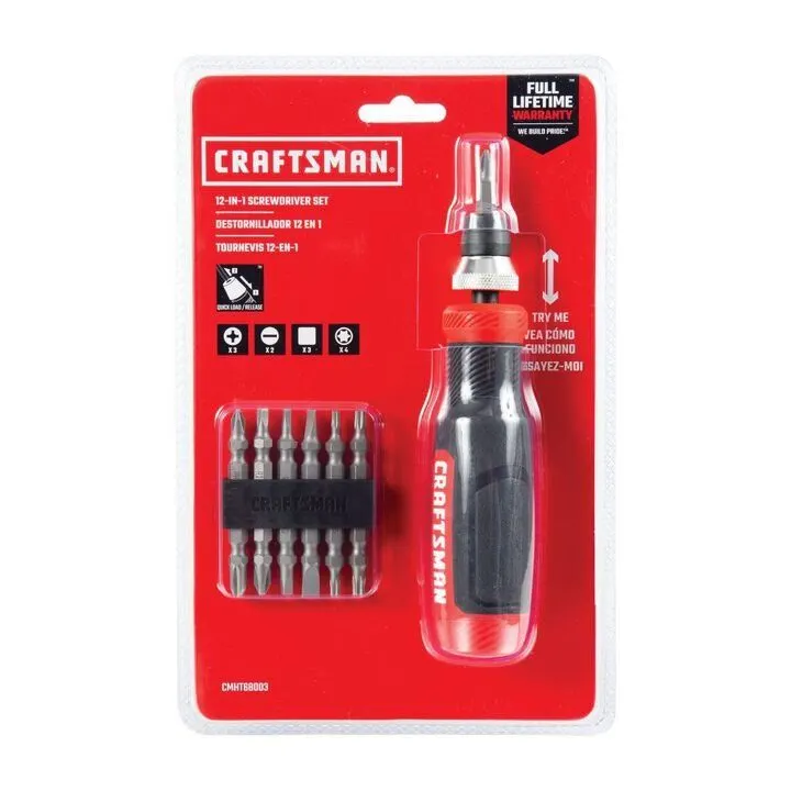 (Brand New) Craftsman CMHT68003 12-in-1 Precision Multi-Bit Screwdriver Set - MSRP $18.99