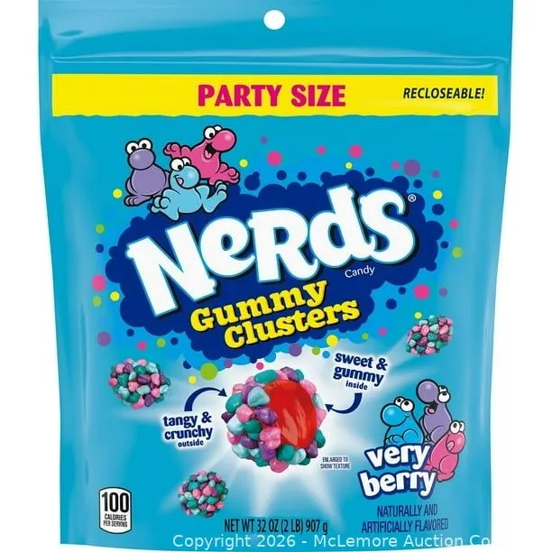 Nerds Party Size Gummy Clusters Pack - MSRP $10.99