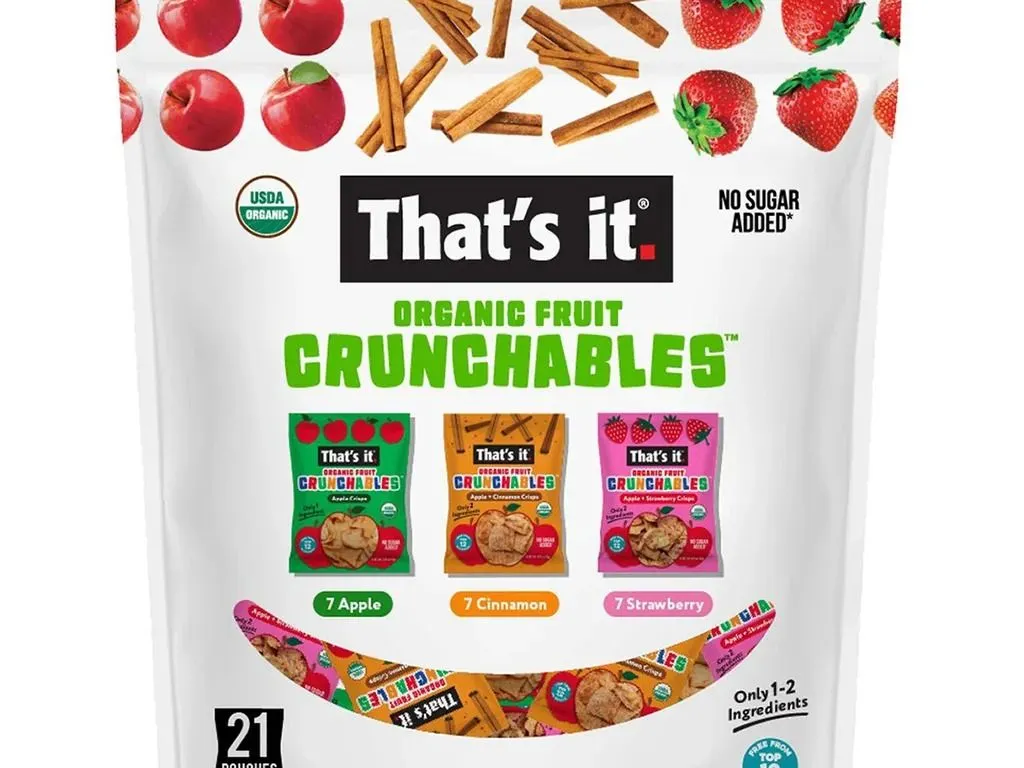 That's it. Organic Fruit Crunchables Variety Pack - 21-Pack - MSRP $13.99 - SEE LINK