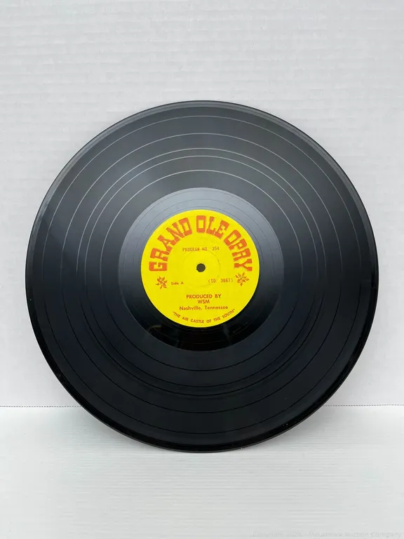 Vintage Vinyl Transcription - Grand Ole Opry Program No. 354