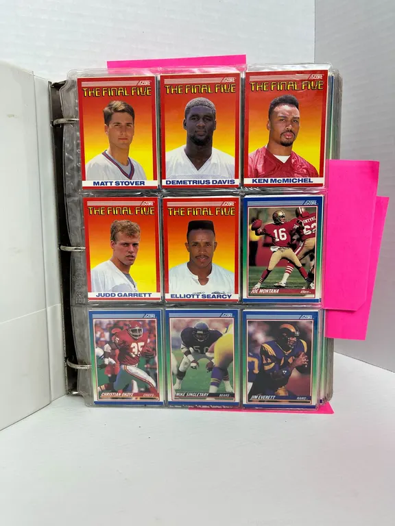 Vintage Score Football Trading Cards