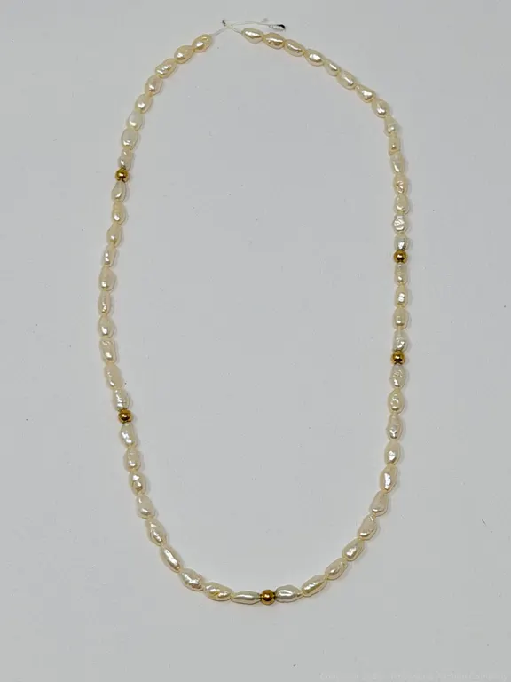 16-Inch Simulated Pearl Necklace (No Clasp)