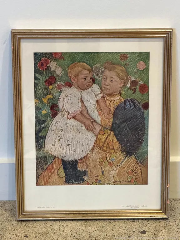 Mary Cassatt In the Garden Framed Reproduction Print