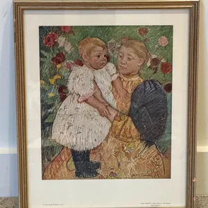 Mary Cassatt In the Garden Framed Reproduction Print