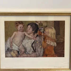 Mary Cassatt After the Bath Framed Reproduction Print
