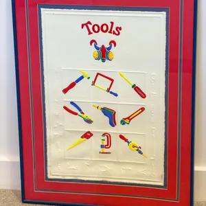 Jane Billman Tools Signed Embossed Artwork