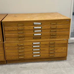 Vintage Mayline Map Cabinet, Five Drawers (More Wear)