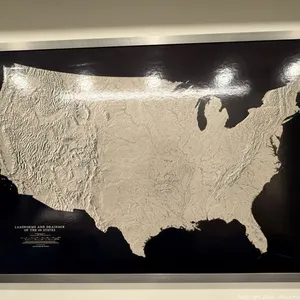 Landforms and Drainage Wall Map