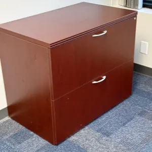 Maroon Office Chair, Adjustable Height