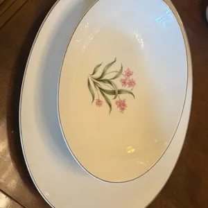 Pink Orchard Bowl & Platter