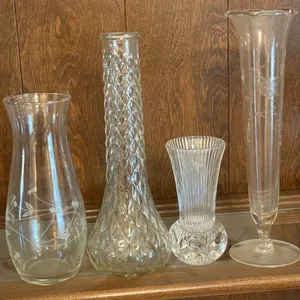 Four Glass Vases