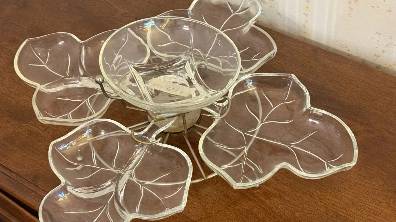 Vintage Spinning Party Tray