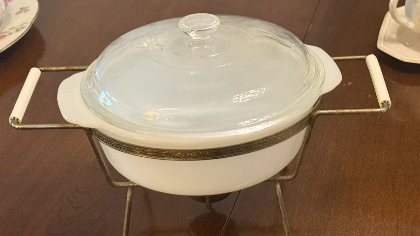 Silverplate Sterno Stand with Bakeware