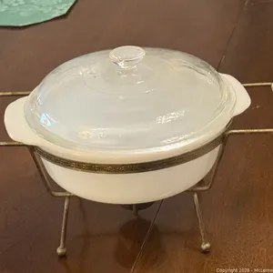 Silverplate Sterno Stand with Bakeware