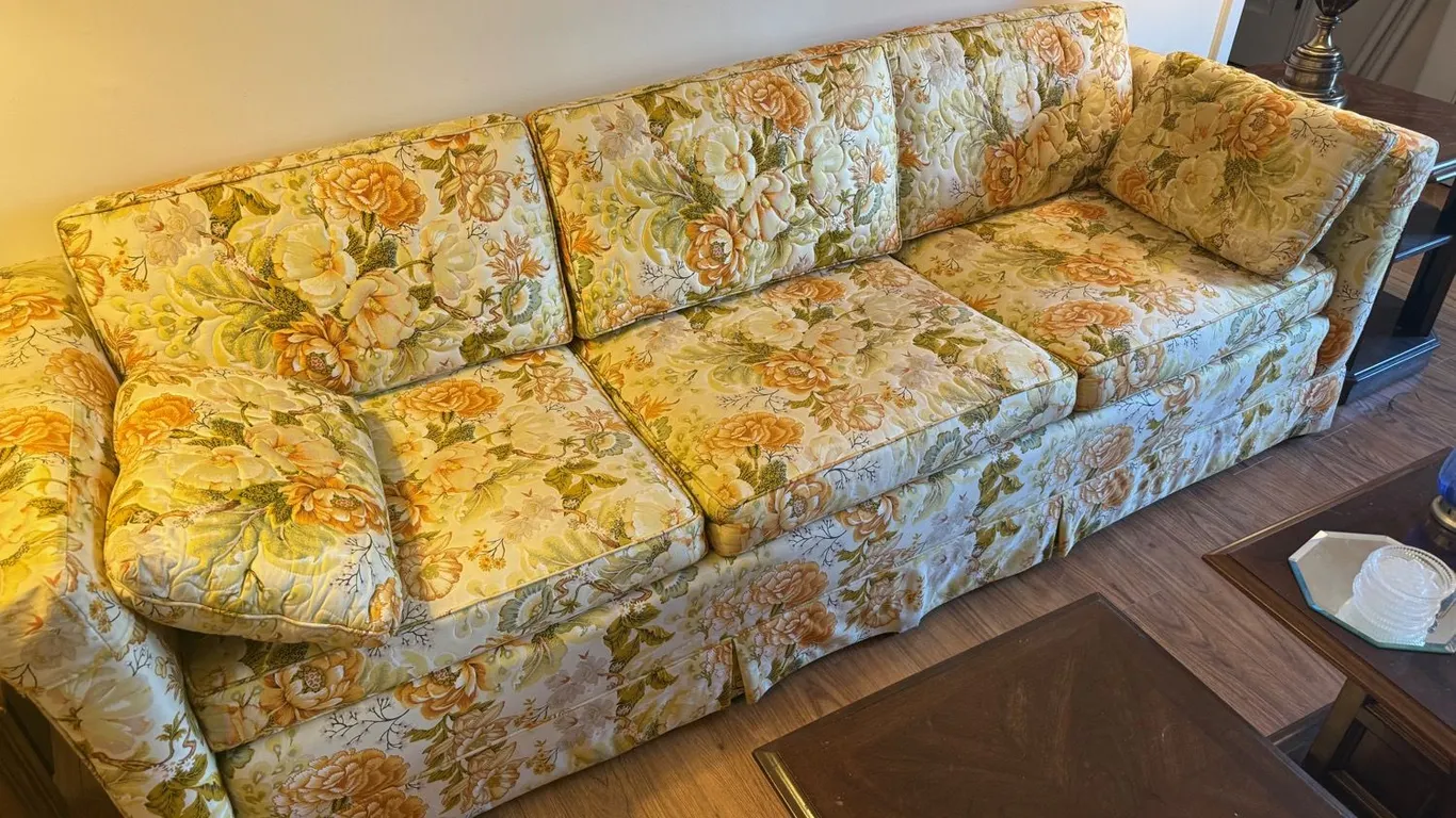 Vintage Floral Couch