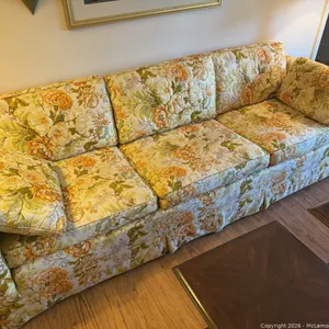 Vintage Floral Couch