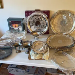 Large Silverplate Lot
