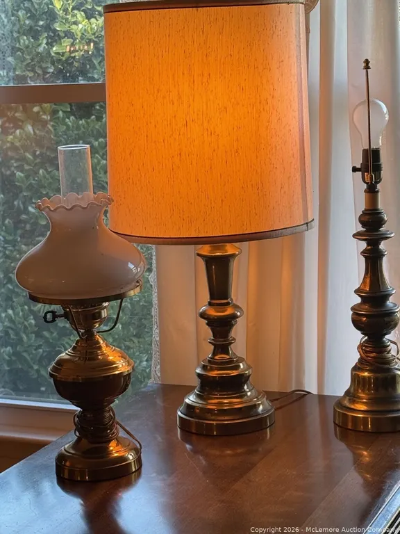 Three Brass Lamps