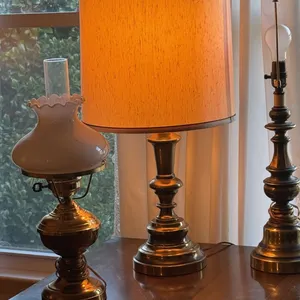 Three Brass Lamps