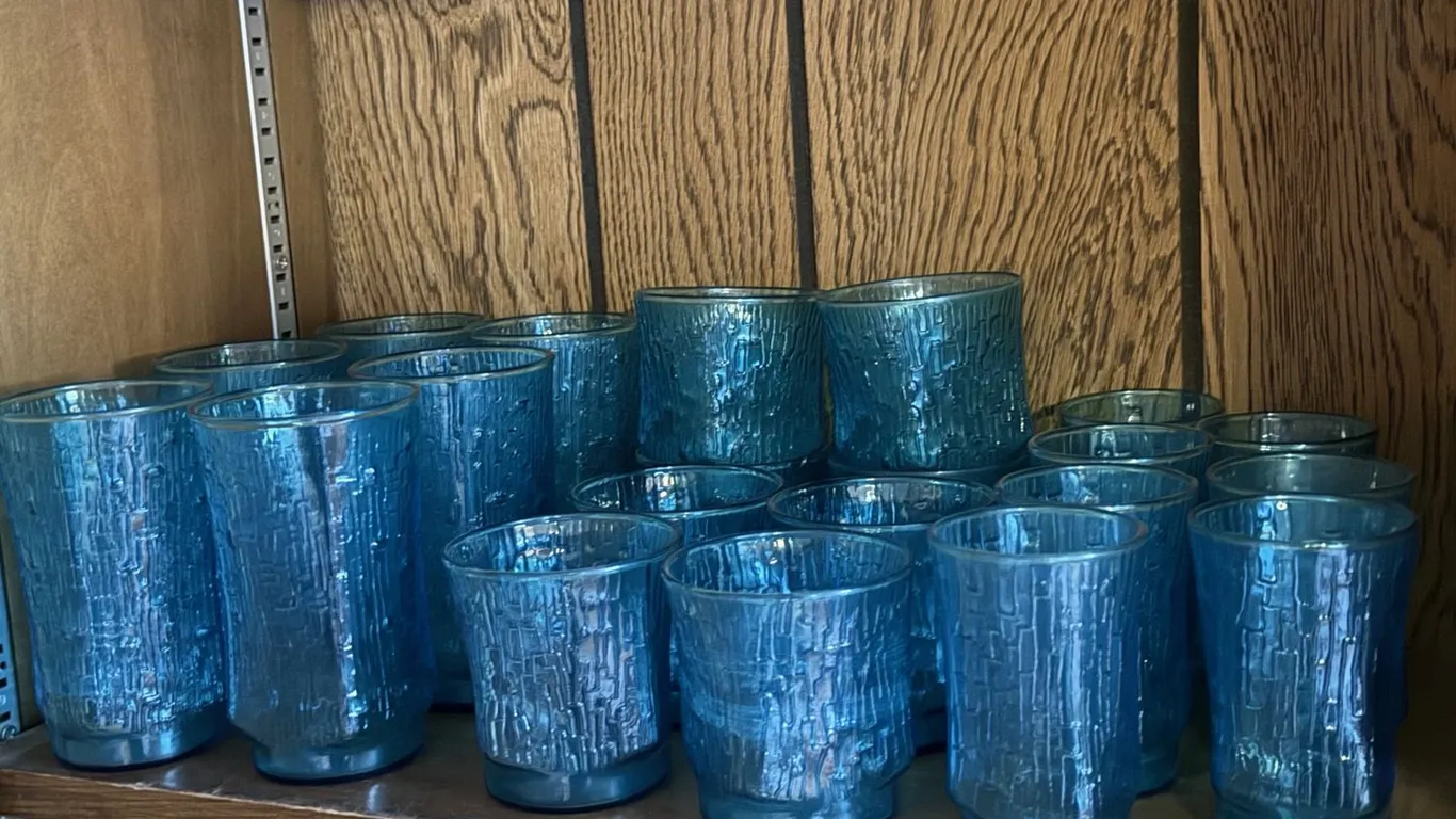 Vintage Blue Glassware