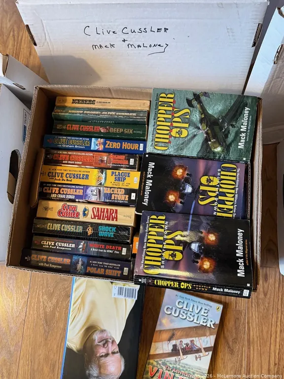 Clive Cussler & Mack Maloney Paperback Books